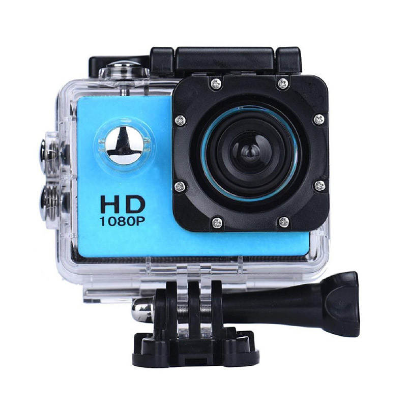 Экшн камера, налобная, водонепроницаемая, A7 Sports Cam, HD 1080p, для подводной съемки, голубая (GK) - фото 2 - id-p1086502193