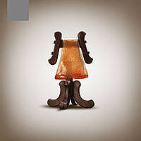 Настольная лампа деревянная в цвете венге 1400-1 серии "Шервуд полотенце"