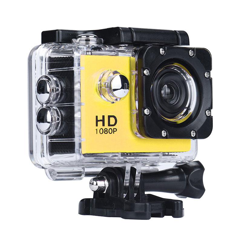 Нашлемная экстрим камера, A7 Sports Cam, HD 1080p, спортивная, водонепроницаемая, цвет - желтый (GK) - фото 1 - id-p1086502194