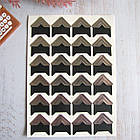 Куточки для світлин Срібло самоклейні на аркуші 24 куточки, фото 2