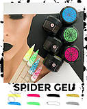 Гель-павутинка для дизайна ногтей Saga "Spider Gel", 8 мл (білий), фото 3