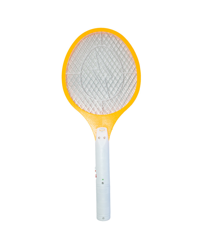 Электромухобойка с фонариком Оранжевая, электрическая мухобойка от комаров, мух | мухобійка (GK) - фото 2 - id-p969672133