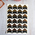 Куточки для світлин Золото самоклейні на аркуші 24 куточків, фото 2