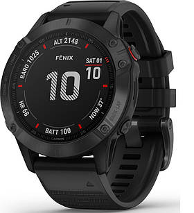 Смарт-годинник Garmin Fenix 6 Pro Black with Black Band (010-02158-02)