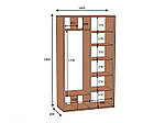 Шафа-купе 2-х дверна| Глибина 600мм. Висота 2400мм. 1400, фото 2