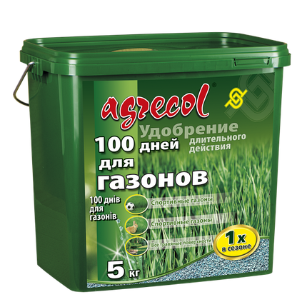 Добриво для газону (100 днів повільної дії) Agrecol - 5 кг, фото 1