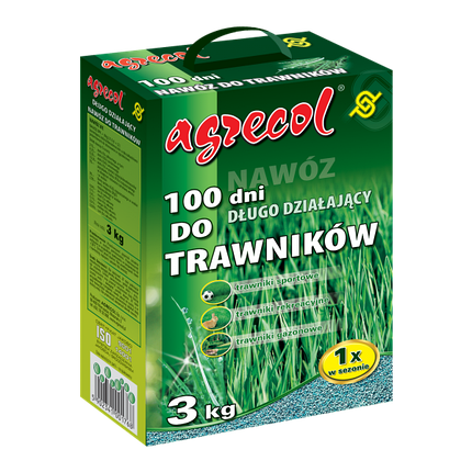 Добриво для газону (100 днів повільної дії) Agrecol - 3 кг, фото 1