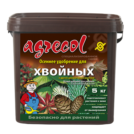 Добриво осіннє для хвойних рослин Agrecol - 5 кг, фото 1