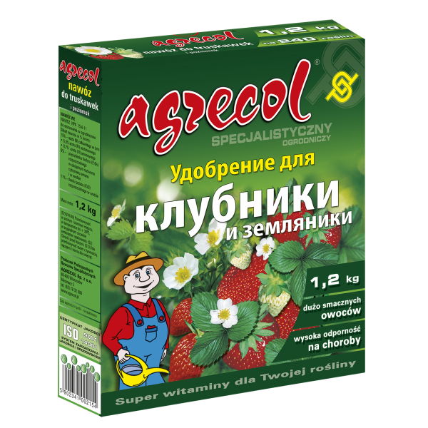 Добриво для полуниці і суниці Agrecol - 1 уп (8 штук)