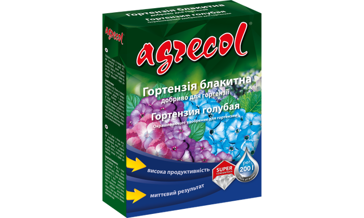 Добриво для гортензії блакитної Agrecol - 200 гр, фото 1