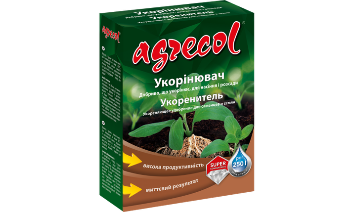Добриво укорінююче для саджанців та насіння Agrecol - 250 гр, фото 1