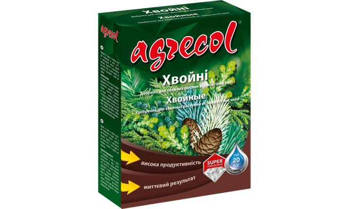 Добриво для хвойних від пожовтіння хвої Agrecol - 250 гр, фото 1