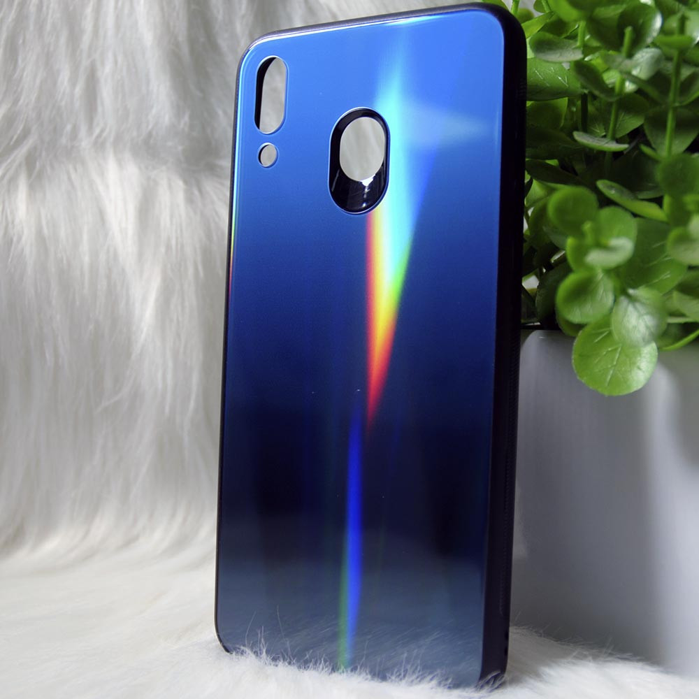 Силіконовий чохол Samsung M20 2019 "Градієнт" Синій (deep blue)
