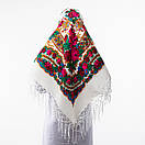 Українська хустка з тороками Мотиль 120х120см Біла, фото 5