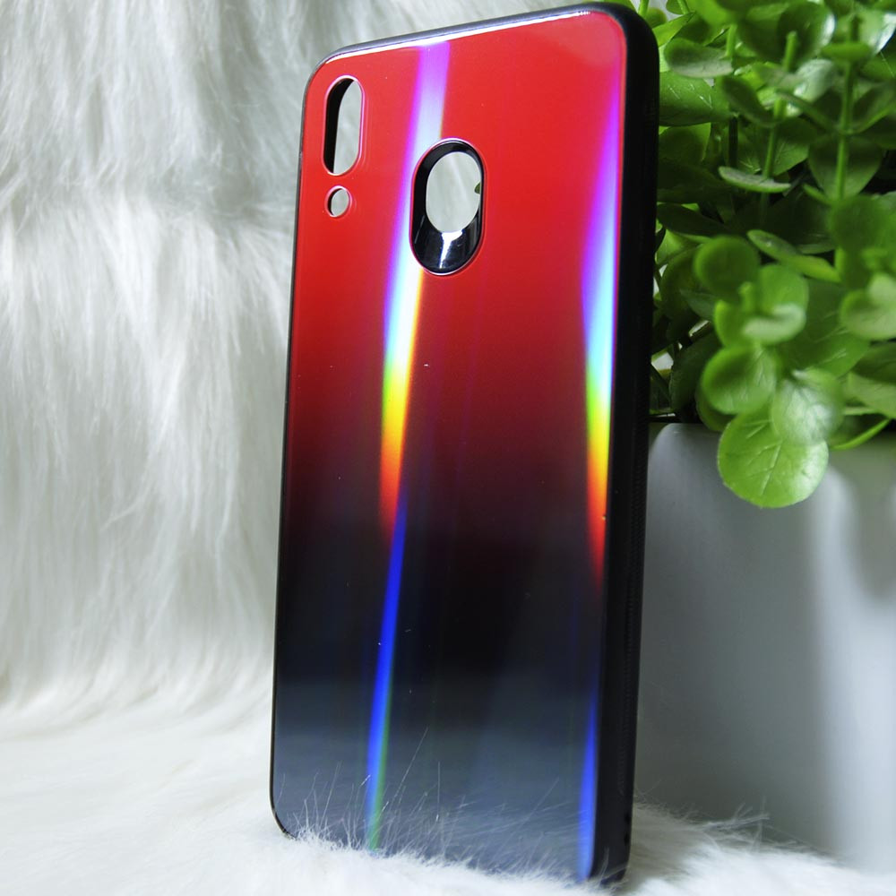 Силіконовий чохол Samsung M20 2019 "Градієнт" Червоний (red)