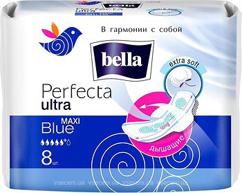 Гігієнічні прокладки Bella Perfecta Ultra Maxi Blue 8 шт (5900516303518)