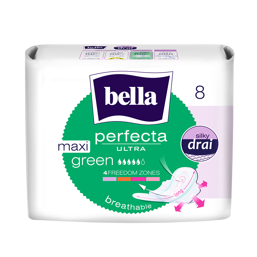 Гігієнічні прокладки Bella Perfecta Ultra Maxi Green 8 шт (5900516306076)