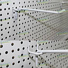 Одинарний гачок 200 мм(товщина 6 мм) для торгових стелажів ГО 200, торговий гачок на стелаж, фото 3