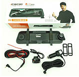 Дзеркало реєстратор Е92+ Автомобільний відеореєстратор 2 камери, фото 2