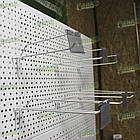 Гачок торговий 150 мм одинарний з цінникоутримувачем(товщина 6 мм), ГОЗЦТ 150, торговий гачок на стелаж, фото 7