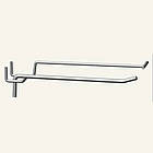 Гачок торговий 150 мм одинарний з цінникоутримувачем(товщина 6 мм), ГОЗЦТ 150, торговий гачок на стелаж, фото 3