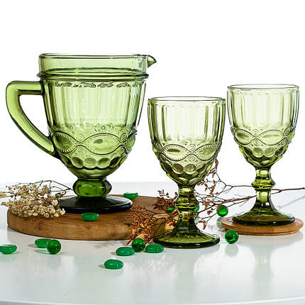 Кувшин "Изумруд", 14*20см., 1л., стекло (8215-003), фото 2