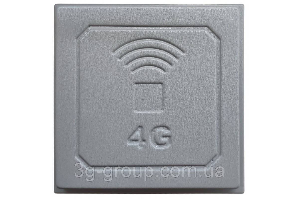 Широкосмугова панельна антена 2/3/4G 17 дбі (900/1800-2600 мГц F-роз'єм)