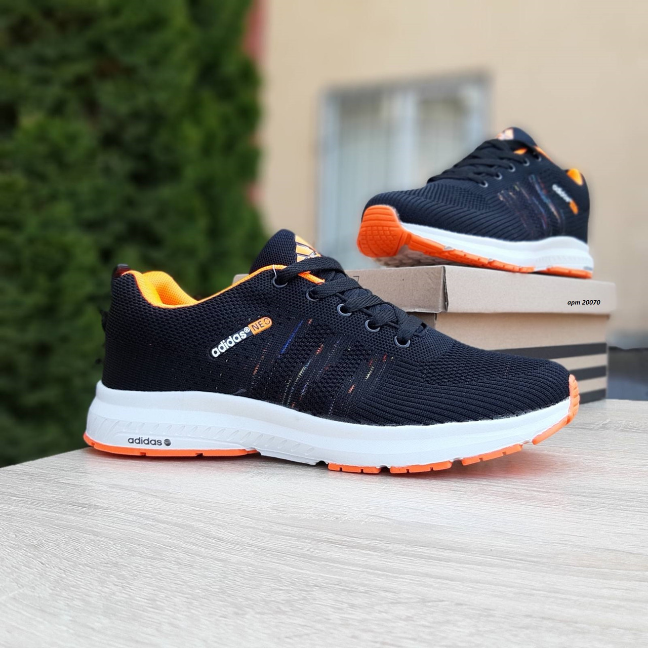 Жіночі кроси Adidas NEO Black чорні. Кросівки Адідас НЕО для дівчат у чорному кольорі з білою підошвою