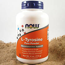 L-тирозин NOW L-Tyrosine 113 г, фото 3