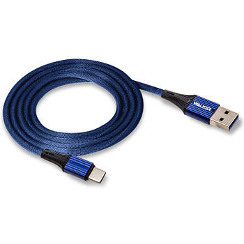 Дата кабель Type-C to USB Walker C705 Dark Blue