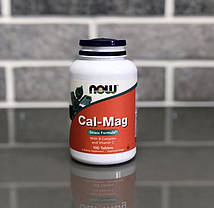Кальцій магній стрес формула NOW Foods Cal-Mag stress formula 100 табл, фото 2