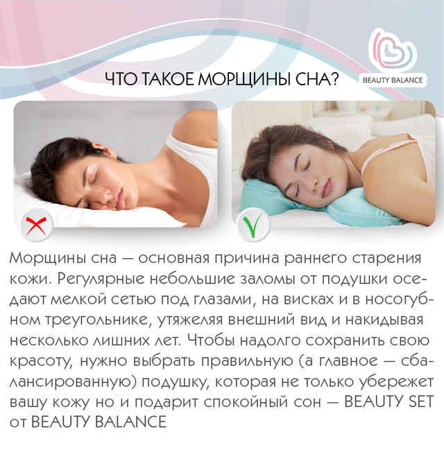 BEAUTY SET - Ортопедическая Подушка для Сна на Животе (FACE PILLOW№1 ...
