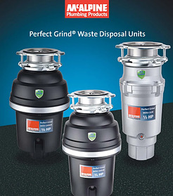 Подрібнювачі харчових відходів Mcalpine