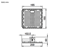Прожектор світлодіодний FL-PRO-LM1 40W, фото 3