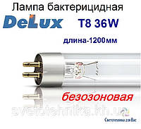 Люмінесцентна лампа бактерицидна безозонова Delux Т8 36W G13