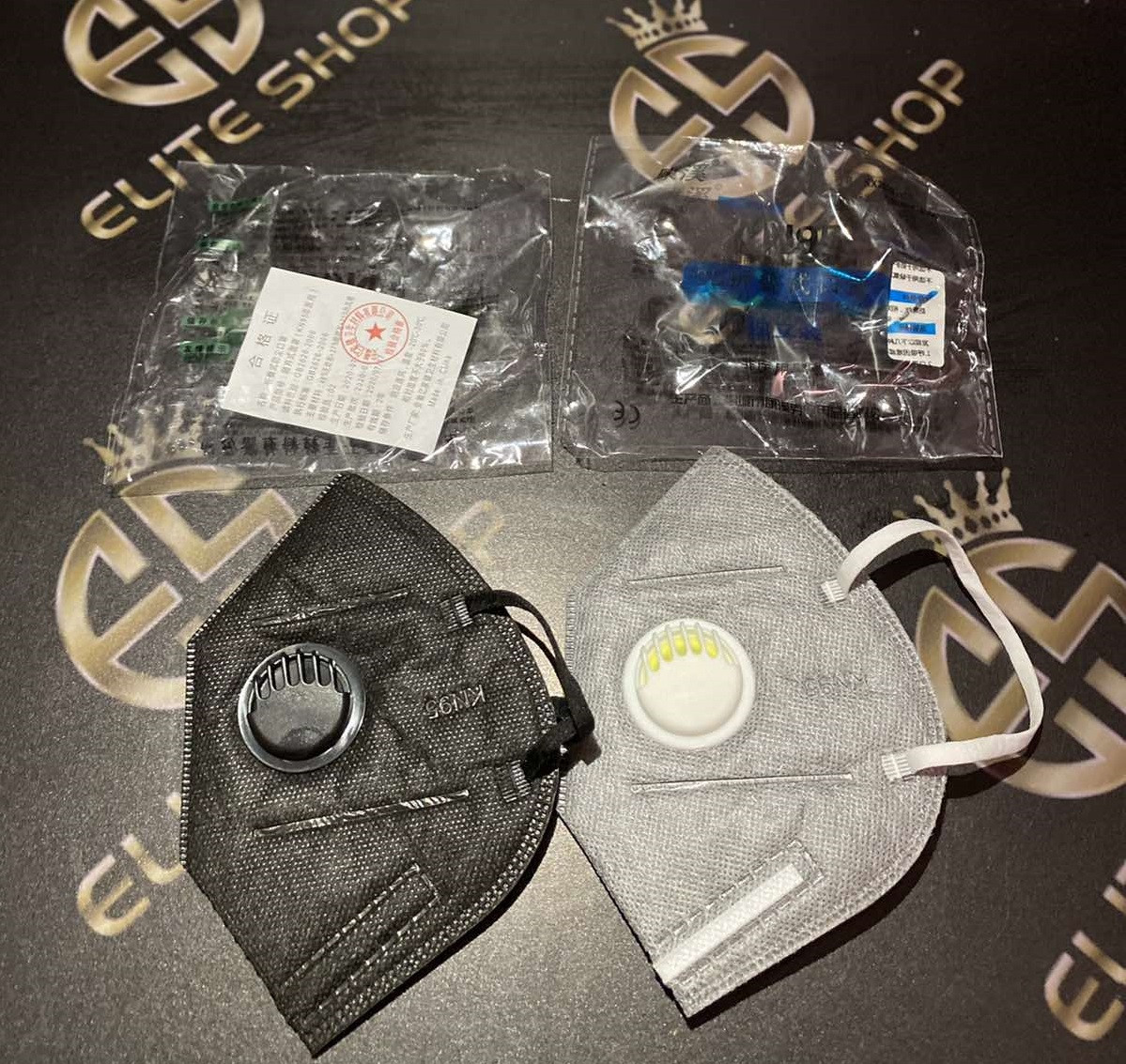 Маска, респіратор KN95 багаторазова універсальна з вугільним фільтром