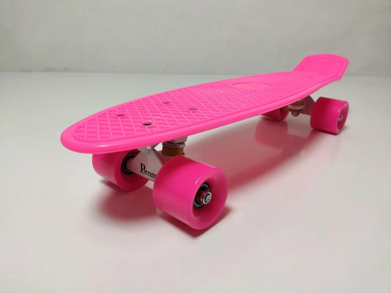 Скейтборд Penny Board Original 22 Рожева Дошка та Малинові колеса