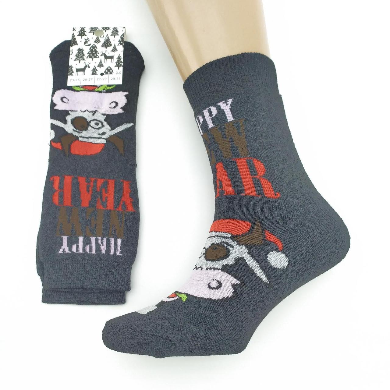 Шкарпетки чоловічі махрові "Новий рік" високі GRAND, р27-29, асорті, 20031718, фото 1