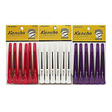 Затискачі для волосся із силіконовою вставкою Kanebo, 6 шт., фото 6