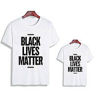 Парные футболки Family Look. Папа и сын "Black lives matter" Push IT