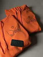 Парные толстовки с капюшоном и кармашком для парня и девушки Руки с Сердечком