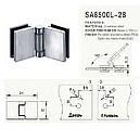 UA10-85L-28 ПЕТЛЯ СКЛО-СКЛО 135 ГРАДУСІВ для душової кабіни (нержавійка), фото 2