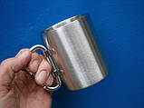 Кружка "Carabiner" 300 мл двостінна з ручкою-карабіном. Fox Outdoor, Німеччина., фото 2