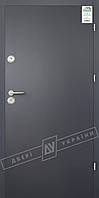 Двері вхідні вуличні серії "GRAND HOUSE 56 mm" / модель ФЛЕШ / колір: Графіт металік муар