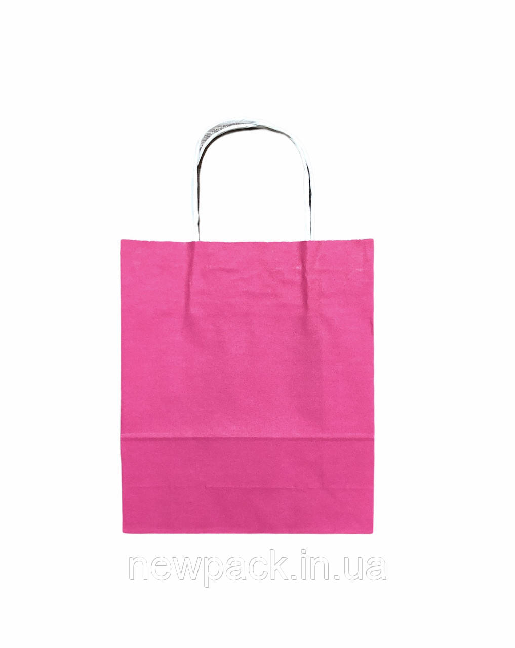 Паперовий крафт-пакет 240х90х200 темно-рожевий імпорт