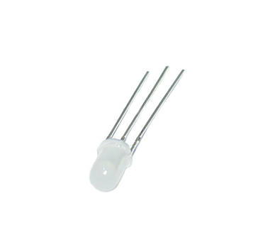 Світлодіод 2-кольор. d5мм 3-ноги черв./зел. матовий, заг.анод(+), Brilliant