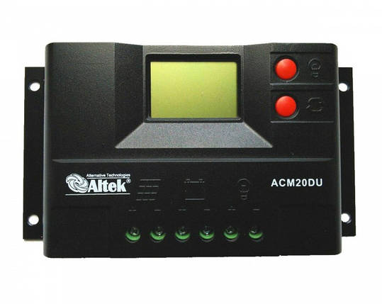 Контроллер заряда Altek ACM20D-10 12V/24V USB, фото 1
