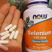 Селен NOW Selenium 200 mcg 180 капс, фото 5