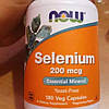 Селен NOW Selenium 200 mcg 180 капс, фото 7