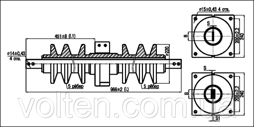 Ізолятори ІП-35/3150-20 УХЛ, Т1, ІП-35/5000-42,5 УХЛ, Т1, фото 1